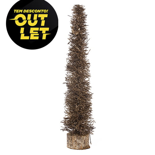 Árvore Pinheiro com Glitter de Natal para Decoração - 40 cm