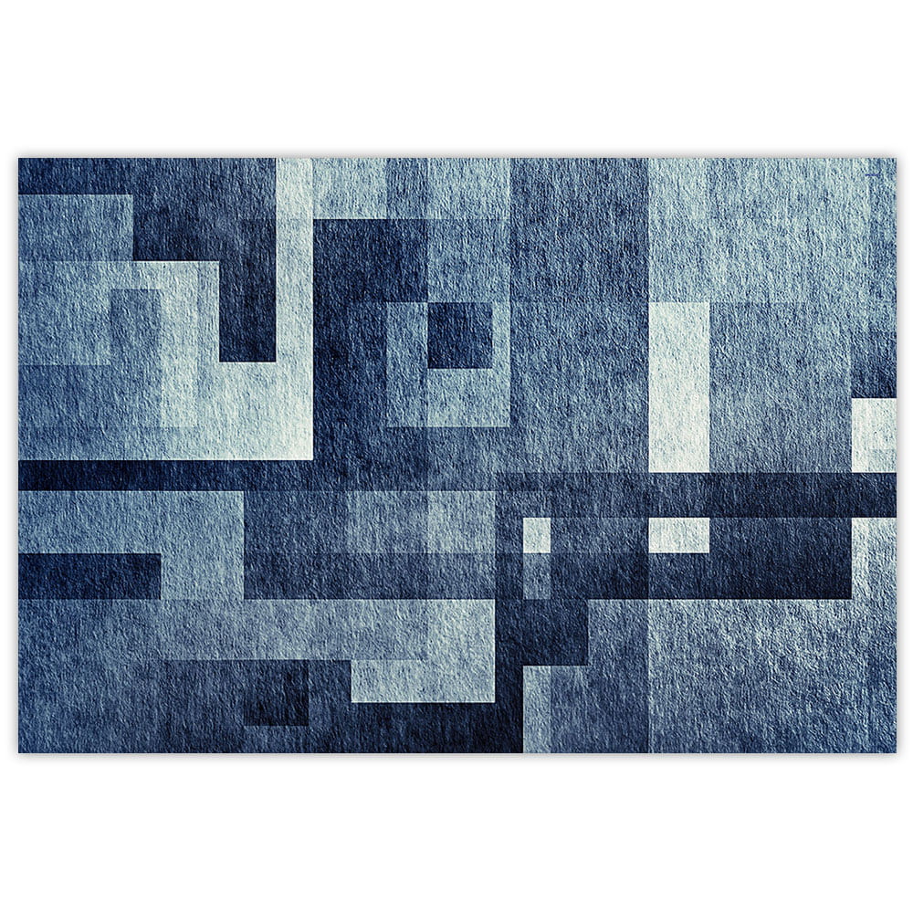 Fundo Fotográfico Textura Geométrica Azul em Tecido By Anderson Marques FFT-358