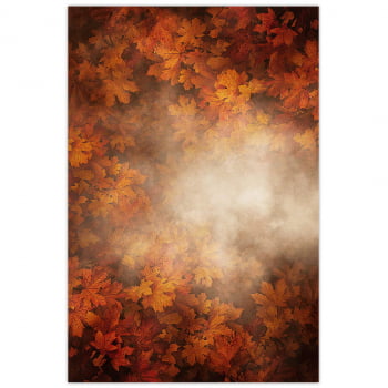 Fundo Fotográfico Textura Outono Floral em Tecido FFT-438