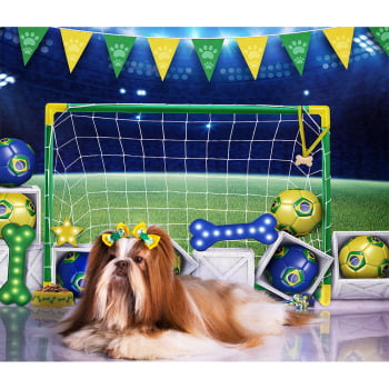 Fundo Fotográfico Futebol Brasil Pet em Tecido PET-81