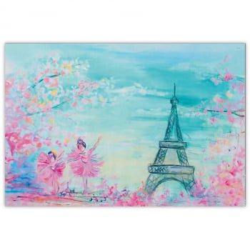 Fundo Fotográfico Pintura Torre Eiffel em Tecido FFB-66