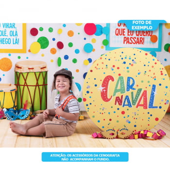 Fundo Fotográfico Carnaval Confetes Newborn em Tecido CNV-167