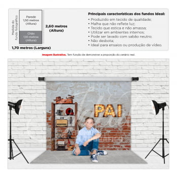 Fundo Fotográfico Dia dos Pais em Tecido FPA-133