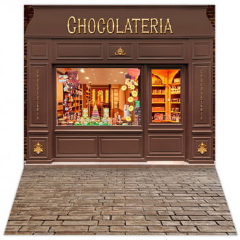 Fundo Fotográfico Páscoa Chocolateria em Tecido PCA-242