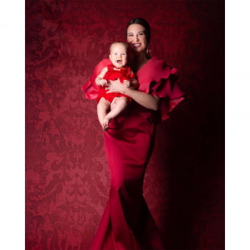 Fundo Fotográfico Textura Vermelha Gigante em Tecido By Lidi Lopez FFT-449